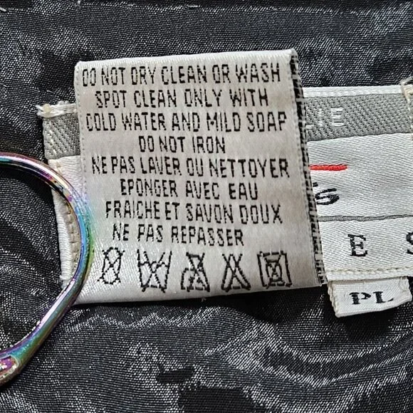 Joan Leslie Talbots Jacket Womens L Petite Black Top Sequins Beads Silk LS Vtg - Picture 10 of 16